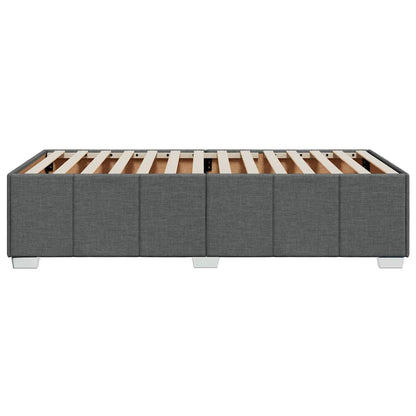 Bed Frame without Mattress Dark Grey Single Fabric