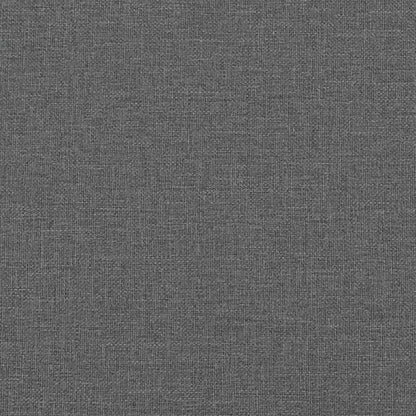 Bed Frame without Mattress Dark Grey Single Fabric