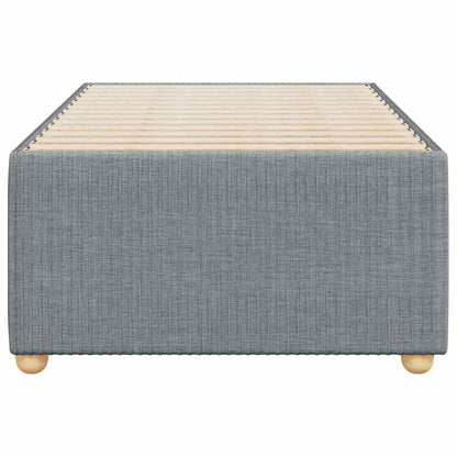 Bed Frame without Mattress Light Grey 90x190 cm Single Fabric