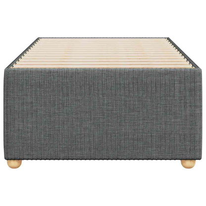 Bed Frame without Mattress Dark Grey 90x190 cm Single Fabric