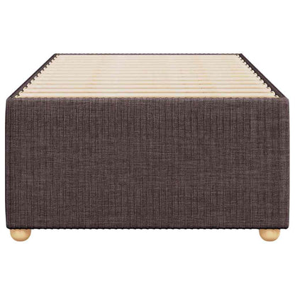 Bed Frame without Mattress Dark Brown 90x190 cm Single Fabric