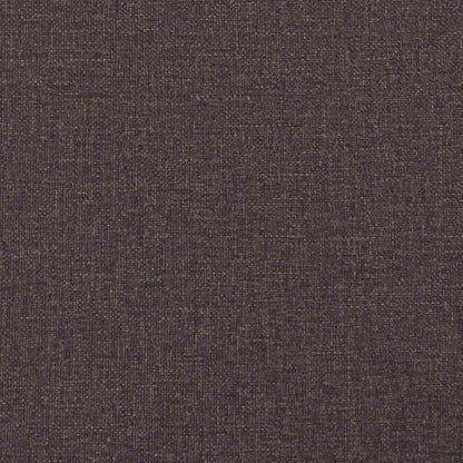 Bed Frame without Mattress Dark Brown 90x190 cm Single Fabric