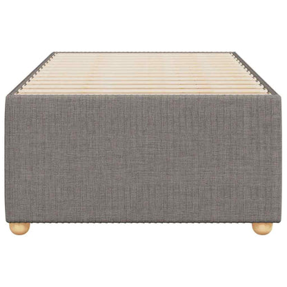 Bed Frame without Mattress Taupe 90x190 cm Single Fabric