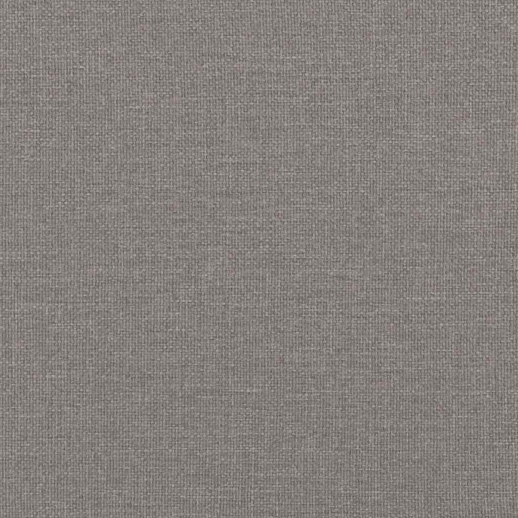 Bed Frame without Mattress Taupe 90x190 cm Single Fabric