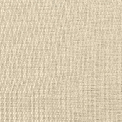 Bed Frame without Mattress Cream 90x190 cm Single Fabric