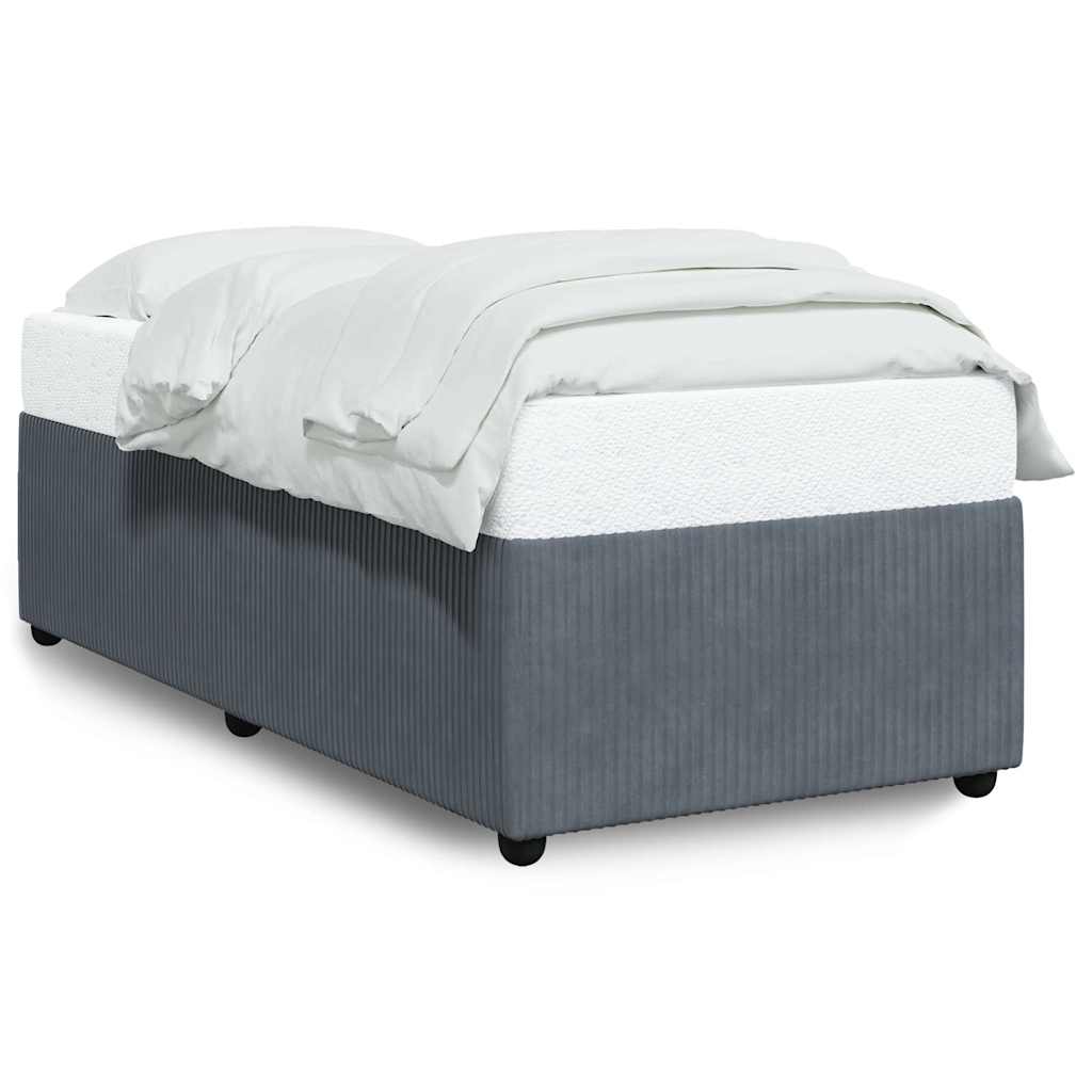 Bed Frame without Mattress Dark Grey 80x200 cm Velvet