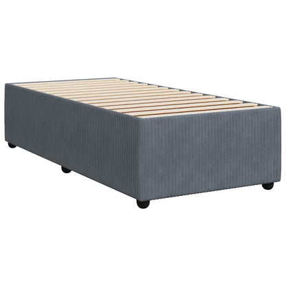 Bed Frame without Mattress Dark Grey 80x200 cm Velvet