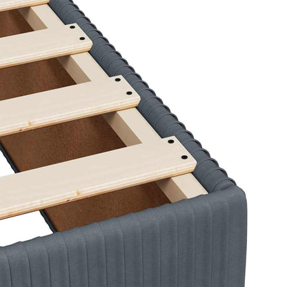 Bed Frame without Mattress Dark Grey 80x200 cm Velvet