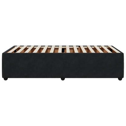 Bed Frame without Mattress Black 80x200 cm Velvet