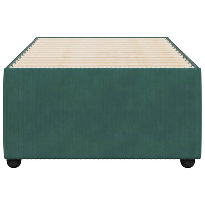 Bed Frame without Mattress Dark Green 80x200 cm Velvet