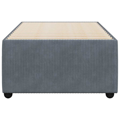 Bed Frame without Mattress Dark Grey 90x190 cm Single Velvet