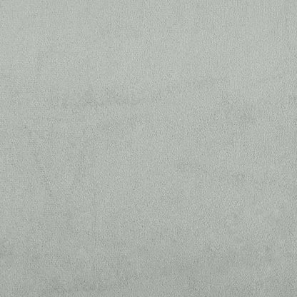 Bed Frame without Mattress Light Grey 90x200 cm Velvet