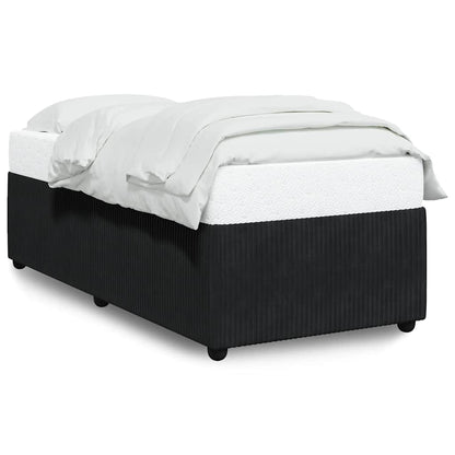Bed Frame without Mattress Black 90x200 cm Velvet