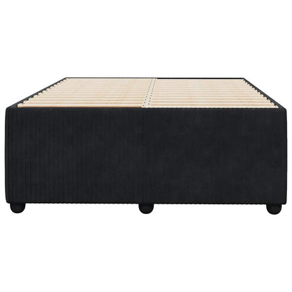 Bed Frame without Mattress Black 120x190 cm Small Double Velvet
