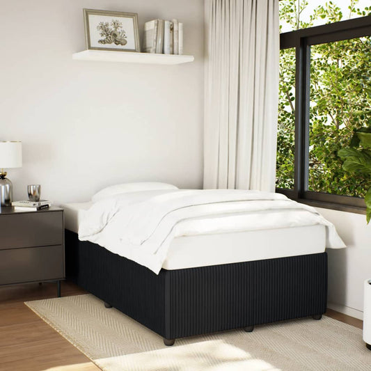 Bed Frame without Mattress Black 120x190 cm Small Double Velvet