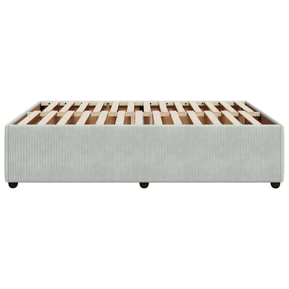 Bed Frame without Mattress Light Grey 140x200 cm Velvet