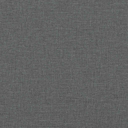 Bed Frame without Mattress Dark Grey Double Fabric