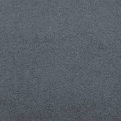 Box Spring Bed with Mattress Dark Grey 180x200 cm Velvet