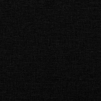 Box Spring Bed with Mattress Black 140x200 cm Fabric