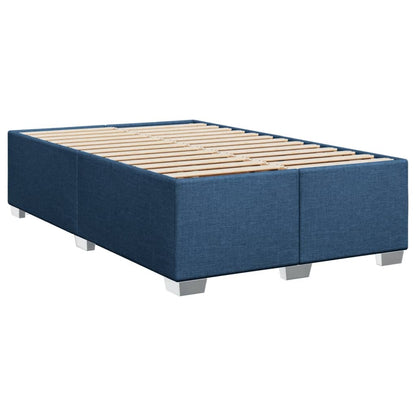 Box Spring Bed with Mattress Blue 100x200 cm Fabric