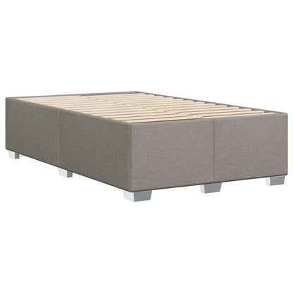 Box Spring Bed with Mattress Taupe 120x200 cm Fabric