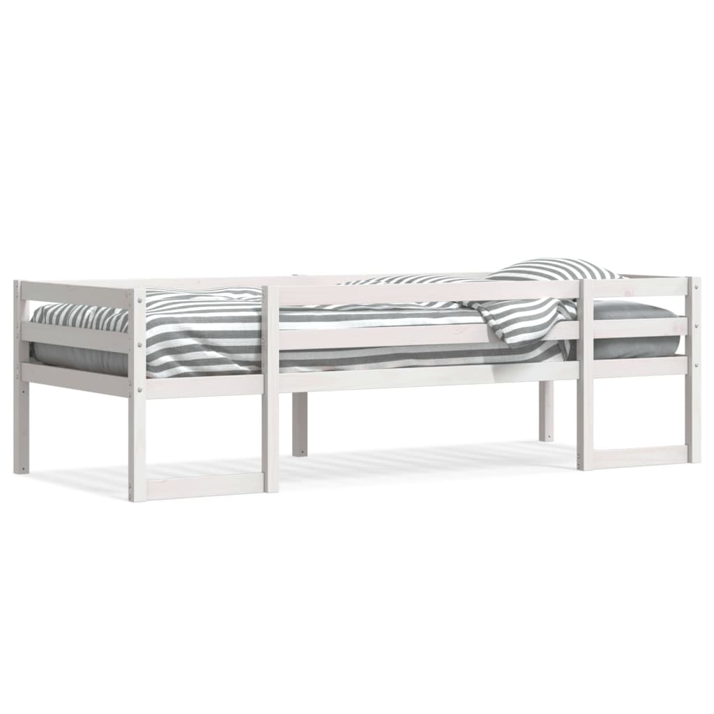 Kids' Bed Frame without Mattress White 80x200 cm Solid Wood Pine