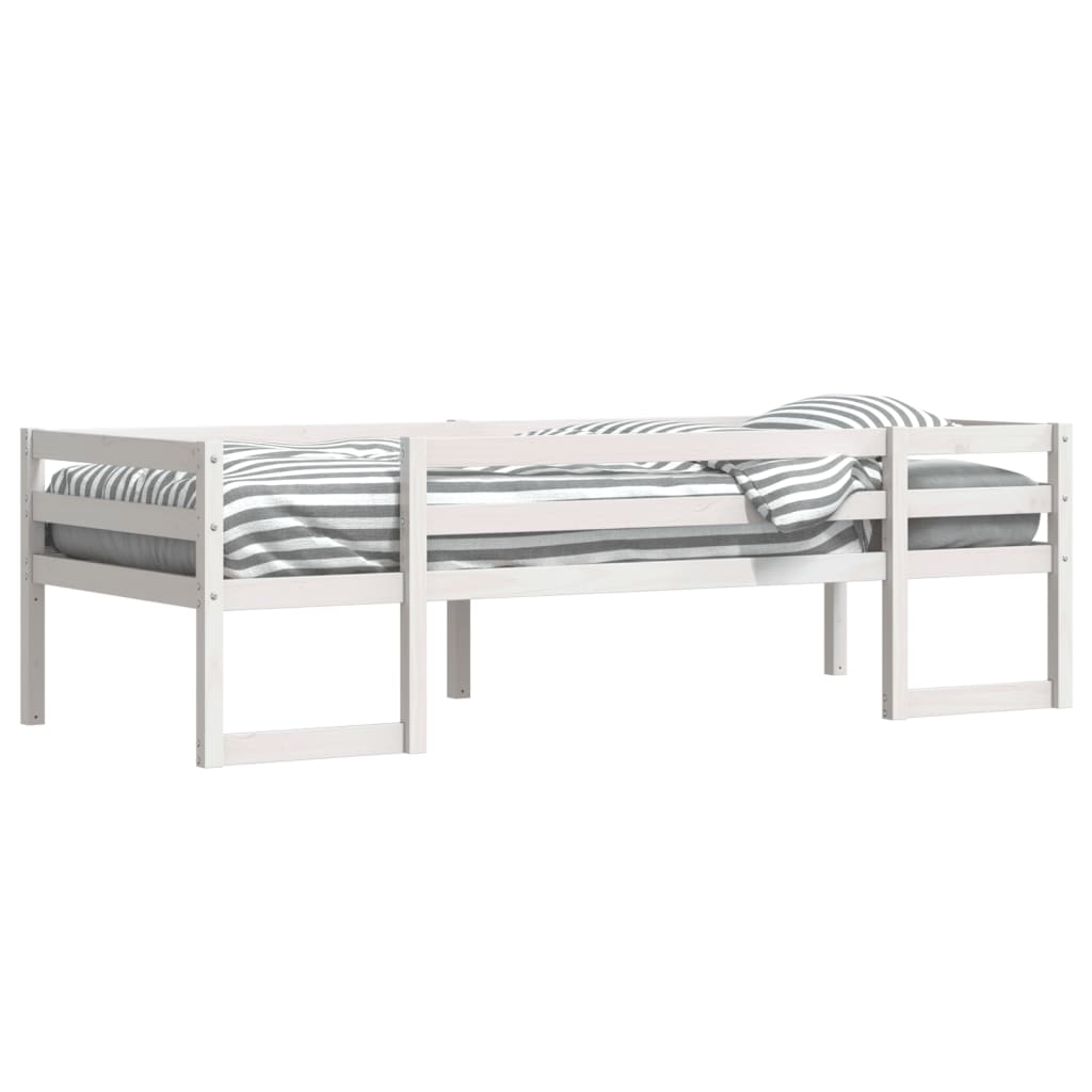Kids' Bed Frame without Mattress White 80x200 cm Solid Wood Pine