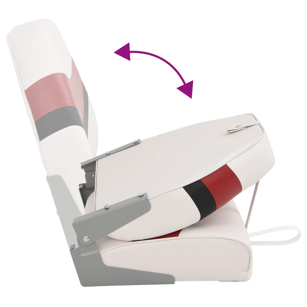 Boat Seat with High Back Foldable 44x38x55 cm