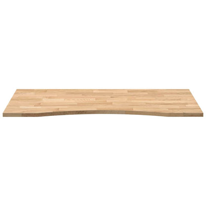 Desk Top Untreated 120x50x2.5 cm Solid Wood Oak Rectangular