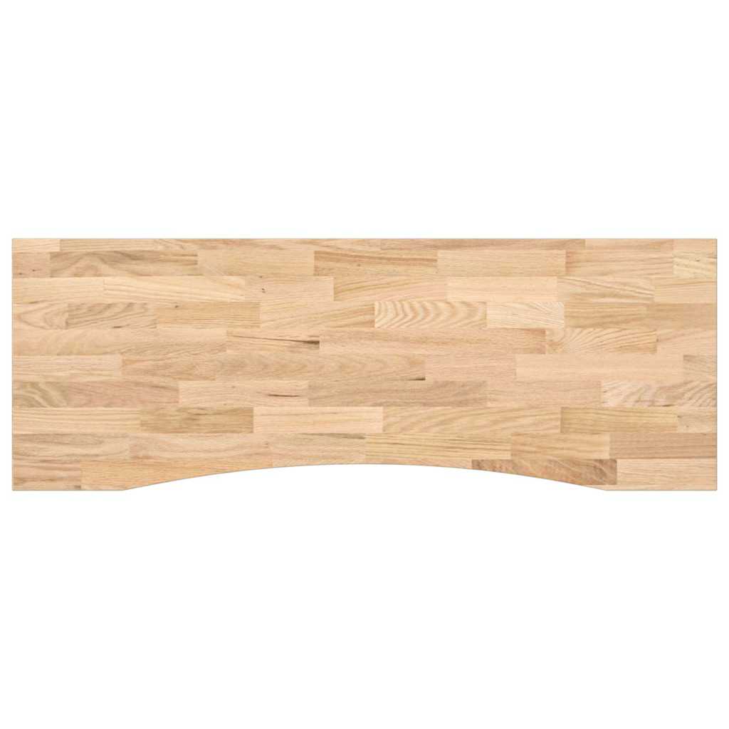 Desk Top Untreated 140x60x2.5 cm Solid Wood Oak Rectangular