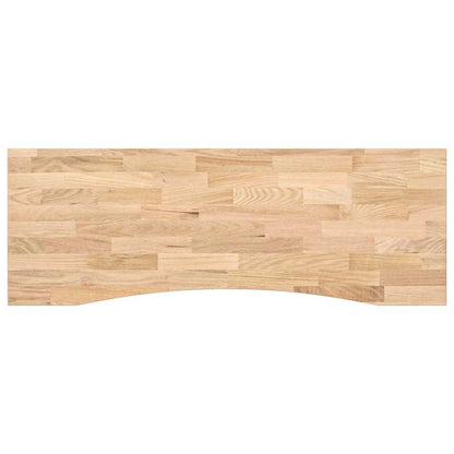 Desk Top Untreated 140x60x2.5 cm Solid Wood Oak Rectangular