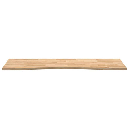 Desk Top Untreated 140x60x2.5 cm Solid Wood Oak Rectangular