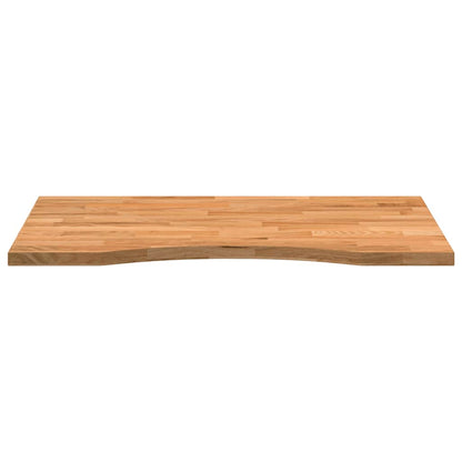 Desk Top Light Brown 80x60x2.5 cm Solid Wood Oak Rectangular