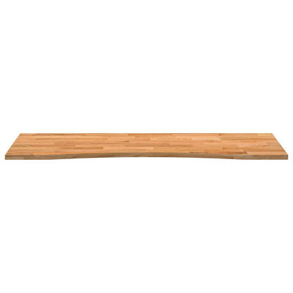 Desk Top Light Brown 140x60x2.5 cm Solid Wood Oak Rectangular