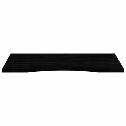 Desk Top Dark Brown 80x50x2.5 cm Solid Wood Oak Rectangular