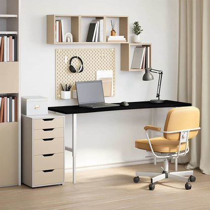 Desk Top Dark Brown 160x50x2.5 cm Solid Wood Oak Rectangular