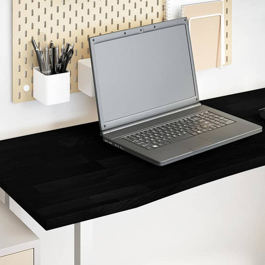 Desk Top Dark Brown 160x50x2.5 cm Solid Wood Oak Rectangular