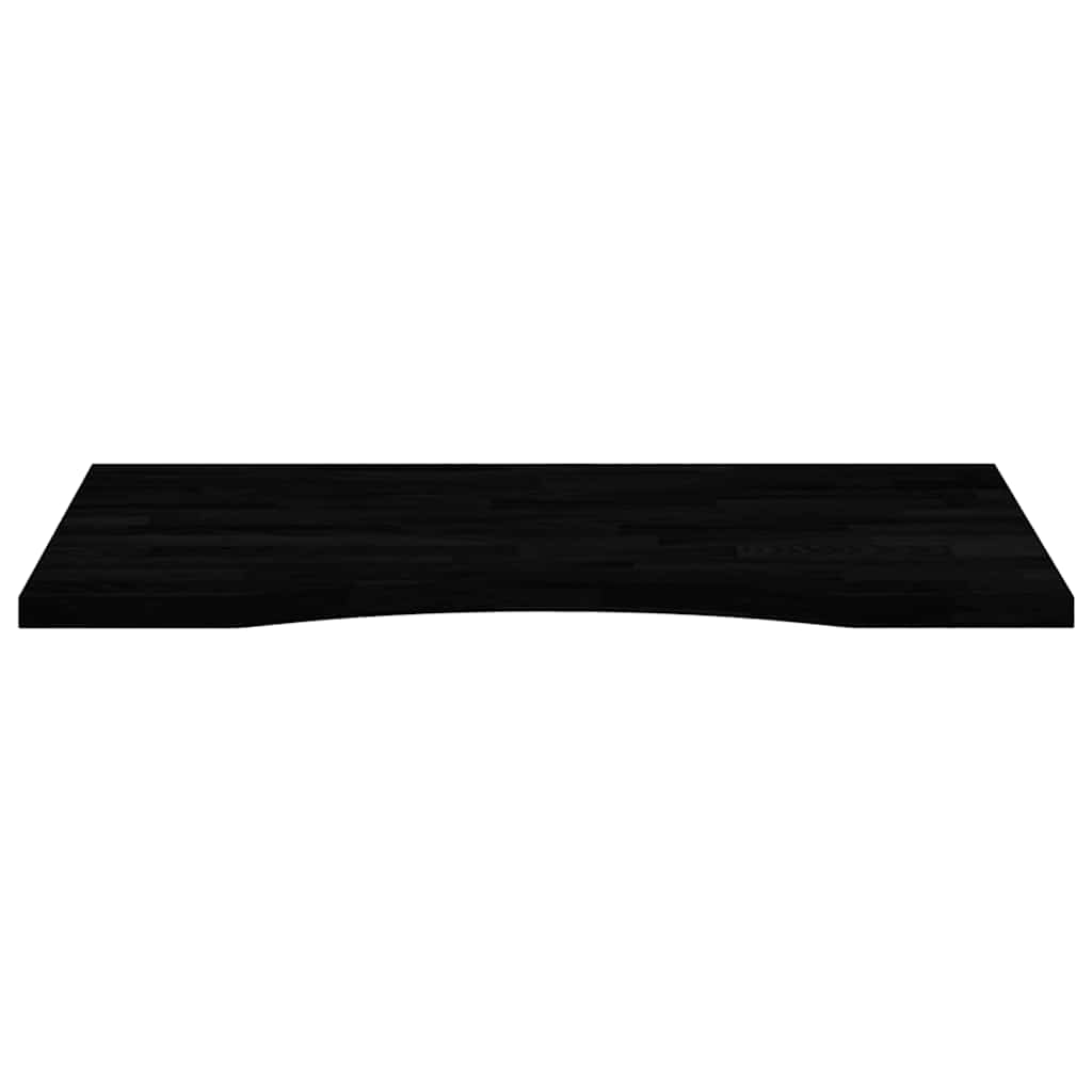 Desk Top Dark Brown 80x60x2.5 cm Solid Wood Oak Rectangular