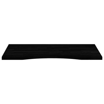 Desk Top Dark Brown 80x60x2.5 cm Solid Wood Oak Rectangular