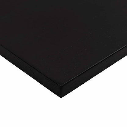 Desk Top Dark Brown 80x60x2.5 cm Solid Wood Oak Rectangular
