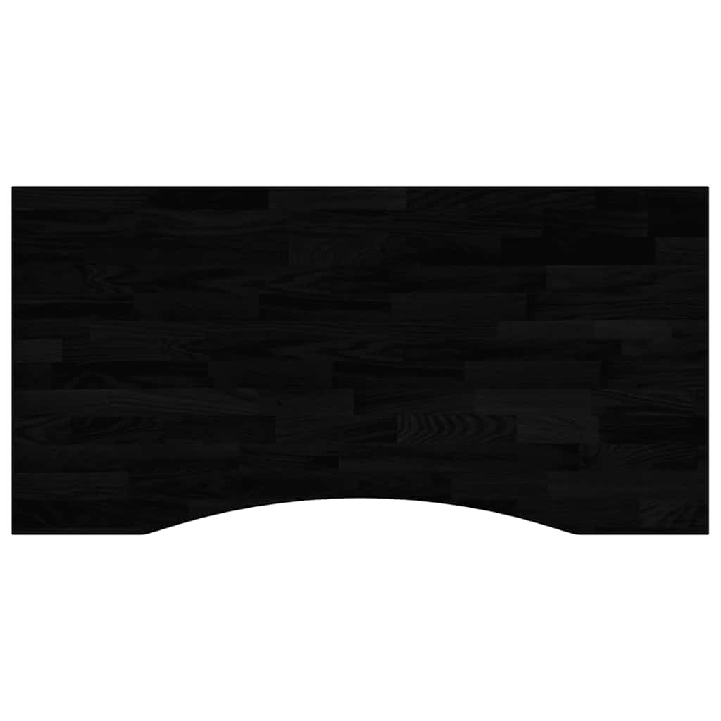 Desk Top Dark Brown 100x60x2.5 cm Solid Wood Oak Rectangular