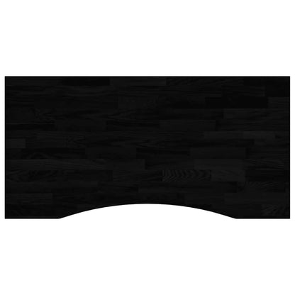 Desk Top Dark Brown 100x60x2.5 cm Solid Wood Oak Rectangular