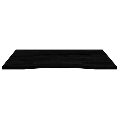 Desk Top Dark Brown 100x80x2.5 cm Solid Wood Oak Rectangular