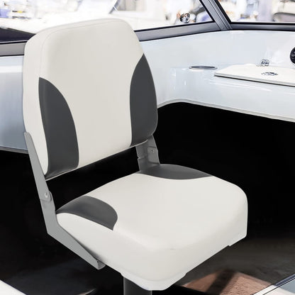 Foldable Boat Seats 2pcs with High Back 41x36x48 cm