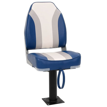 4 Piece Foldable Boat Seat Set High Backrest