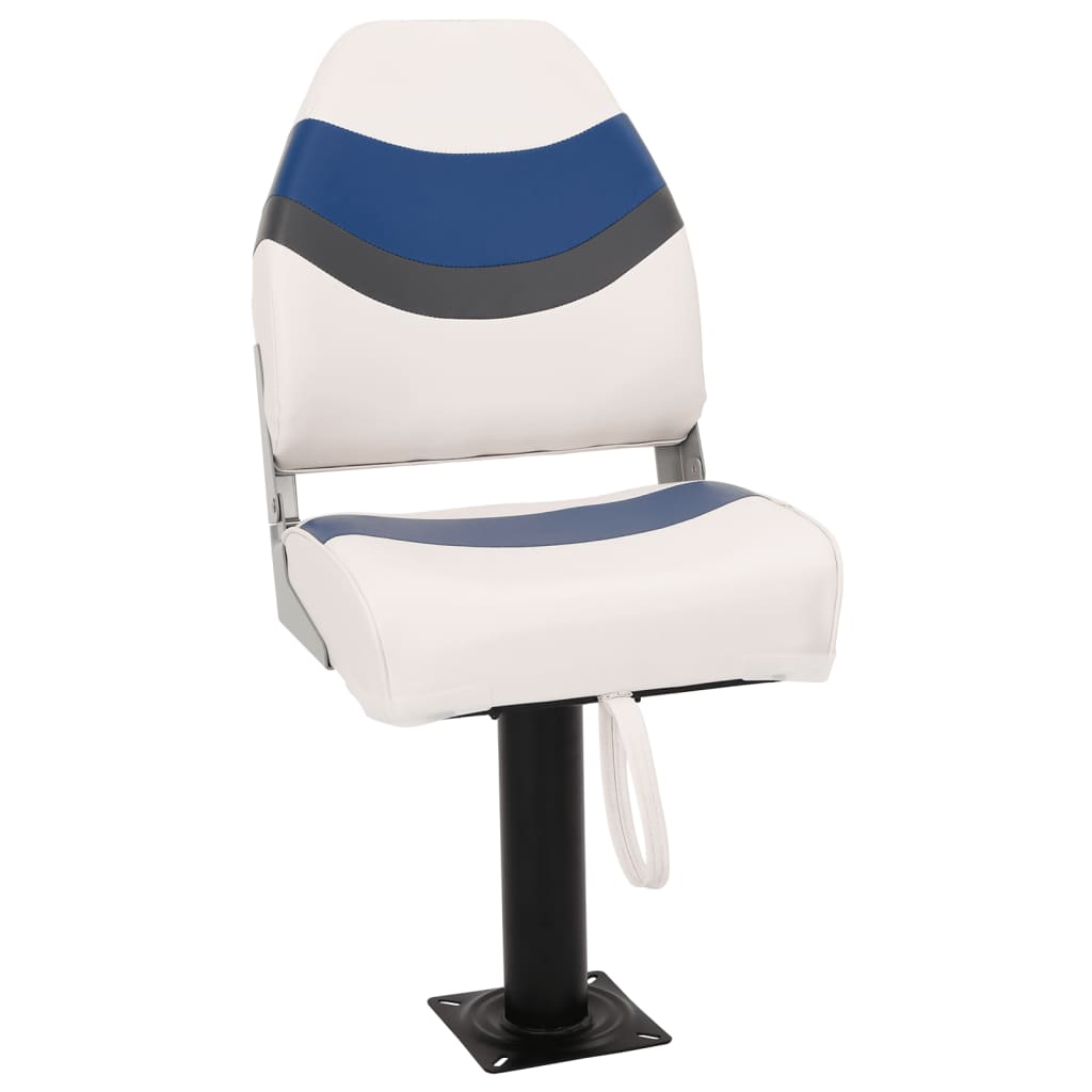 2 Piece Foldable Boat Seat Set High Backrest