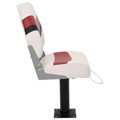 2 Piece Foldable Boat Seat Set High Backrest