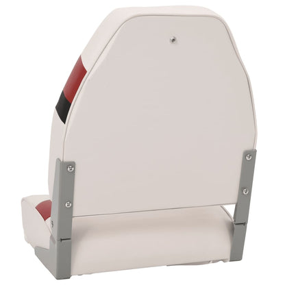 Foldable Boat Seats 2pcs with High Back 44x38x55 cm