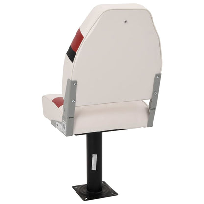 4 Piece Foldable Boat Seat Set High Backrest
