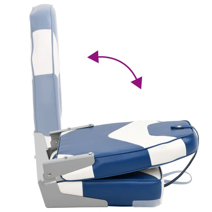 Foldable Boat Seats 2pcs with High Back 44x38x55 cm